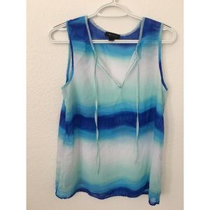 Tie die sleeveless top